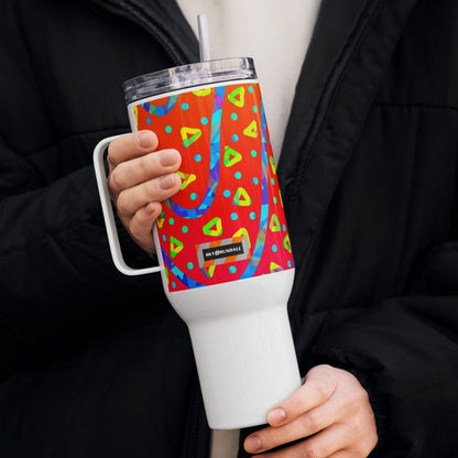Warm Blaze Candy Rain Travel Mug from Sky Brundall Concepts