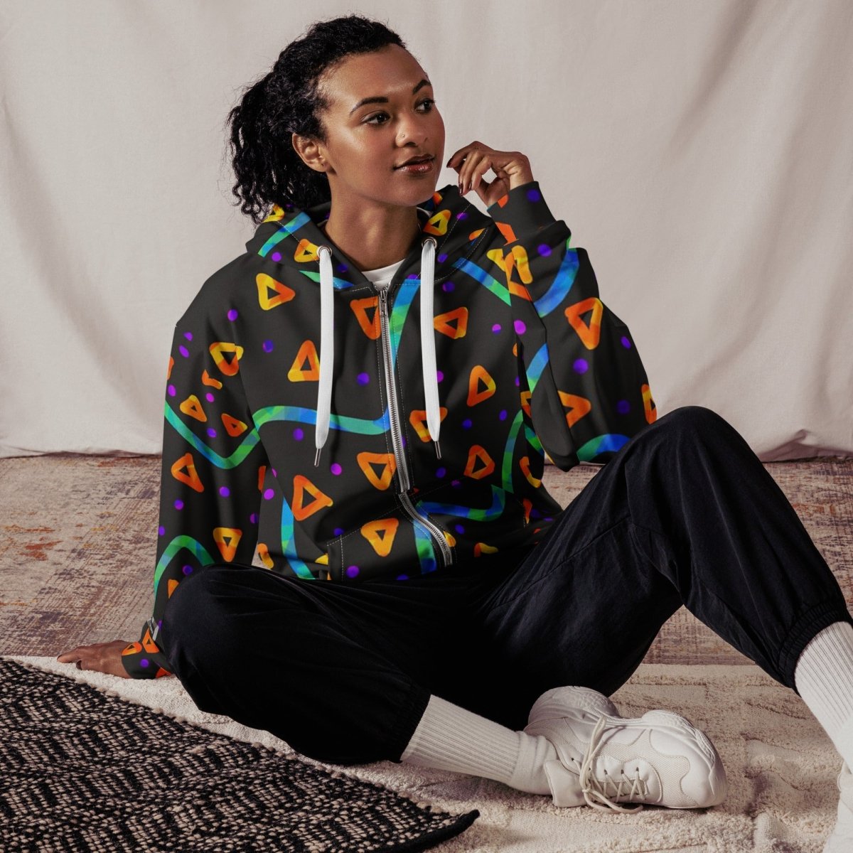 Wild Energy Orange Unisex Zip Hoodie from Sky Brundall Concepts