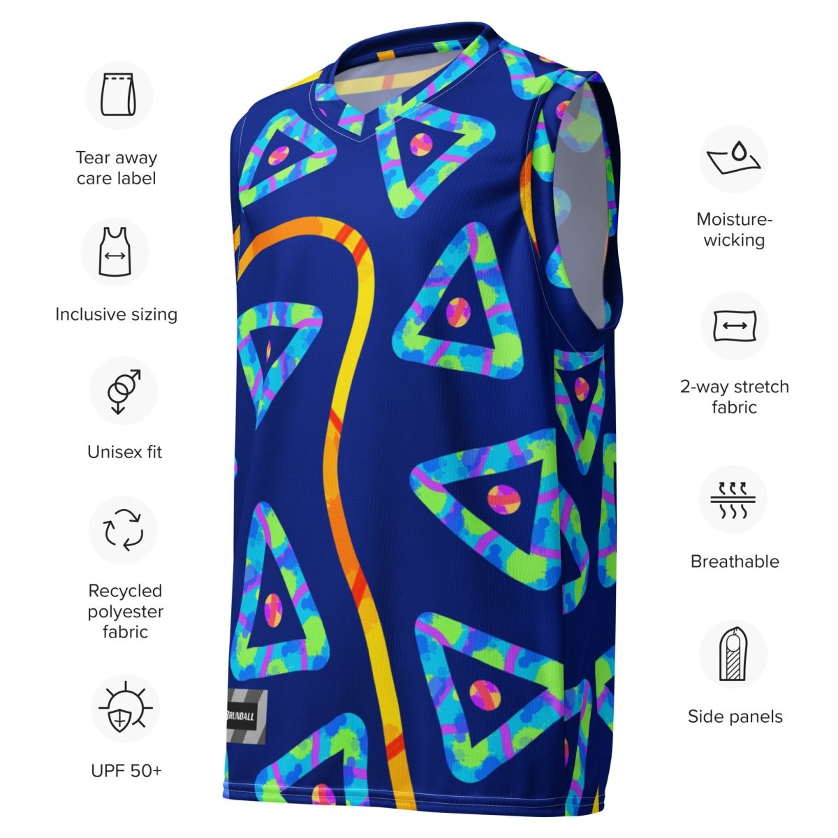 Urban Jump Unisex Basketball Jersey from Sky Brundall Concepts