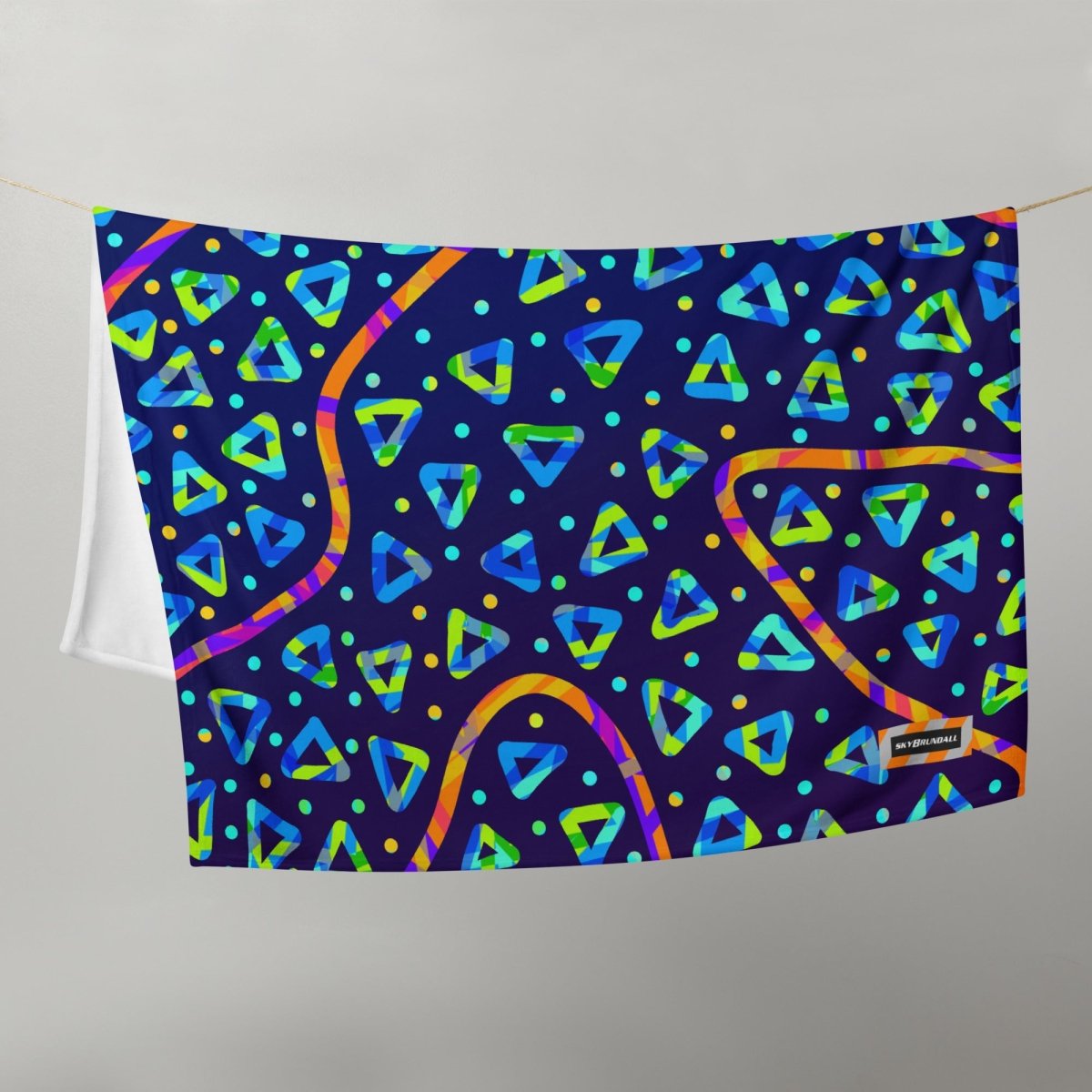 Electric Crumble Throw Blanket from Sky Brundall Concepts