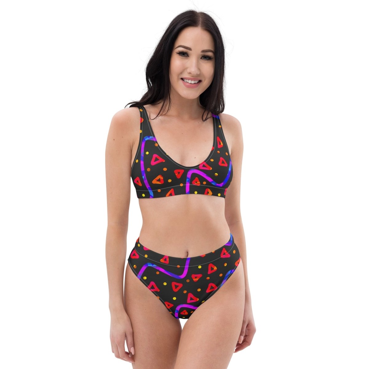 Wild Energy Red High-waisted Bikini from Sky Brundall Concepts