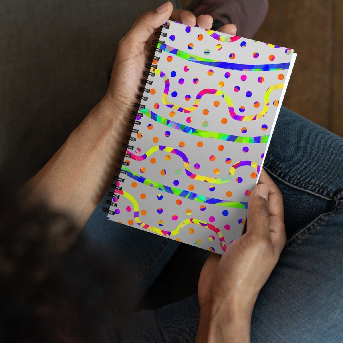 Rainbow Fiesta Spiral Notebook from Sky Brundall Concepts