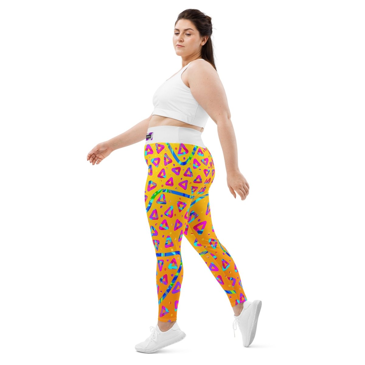 Dream Wave Festival - Electric Crumble 5 All - Over Print Plus Size Leggings from Sky Brundall Concepts