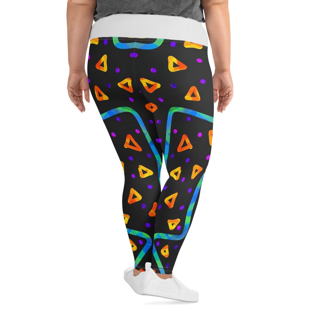 Wild Energy Orange Plus Size Leggings from Sky Brundall Concepts