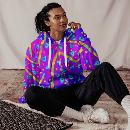 Dream Wave Festival - Cool Candy Rain Unisex Zip Hoodie from Sky Brundall Concepts