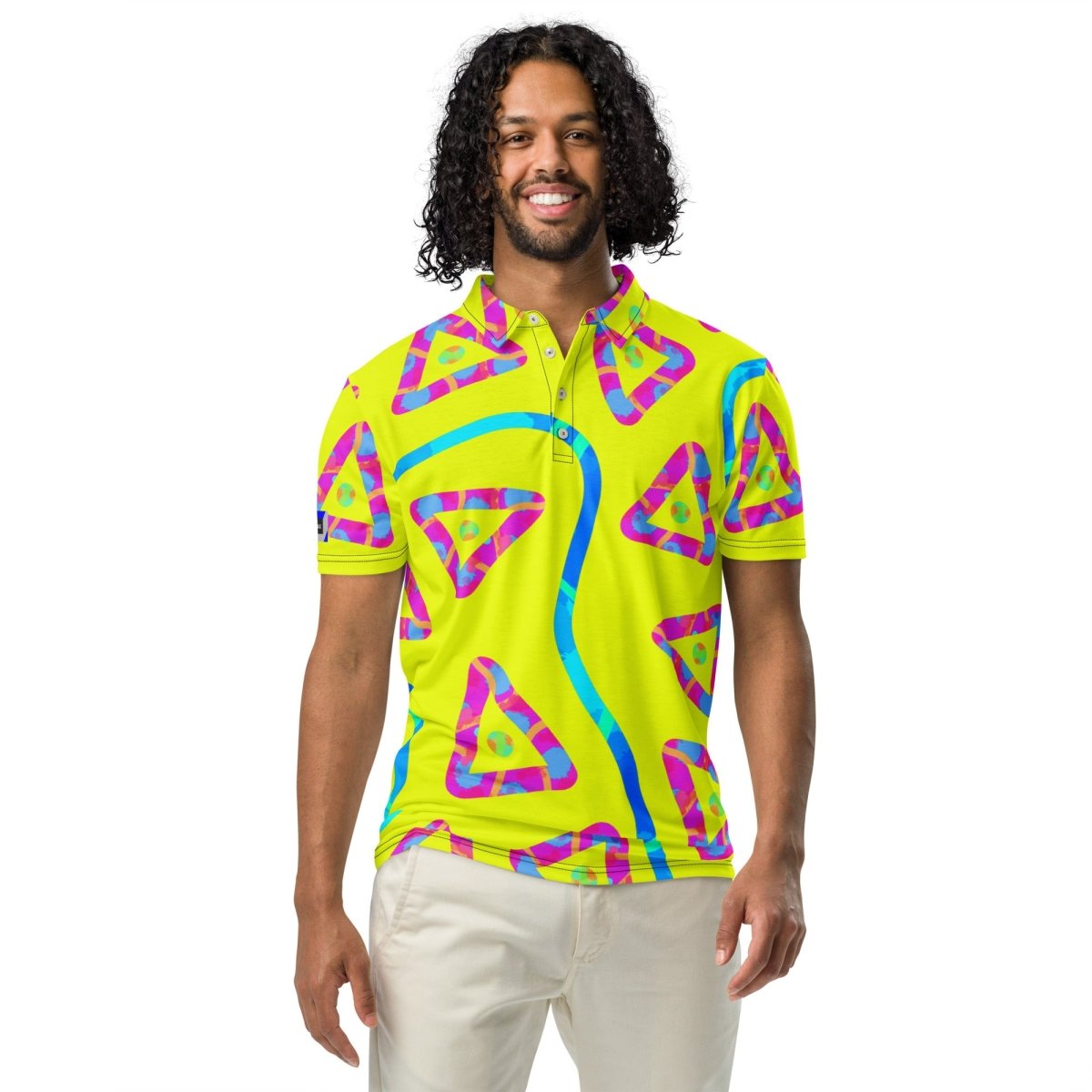 Urban Jump Yellow Men’s Slim Fit Polo from Sky Brundall Concepts