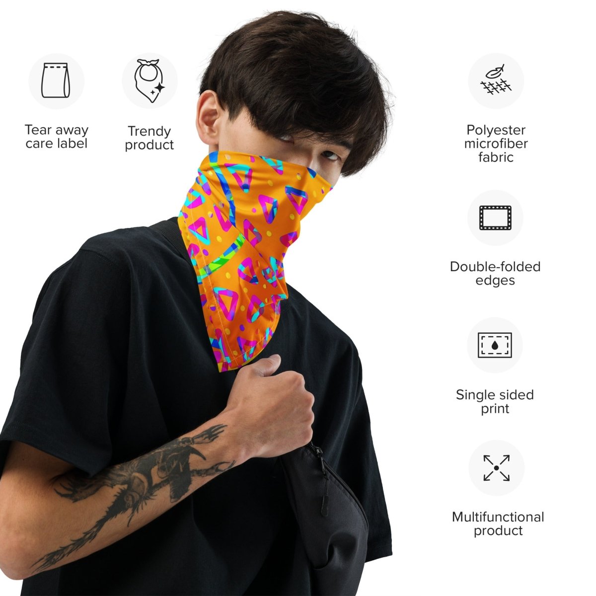 Electric Crumble Yellow Bandana from Sky Brundall Concepts