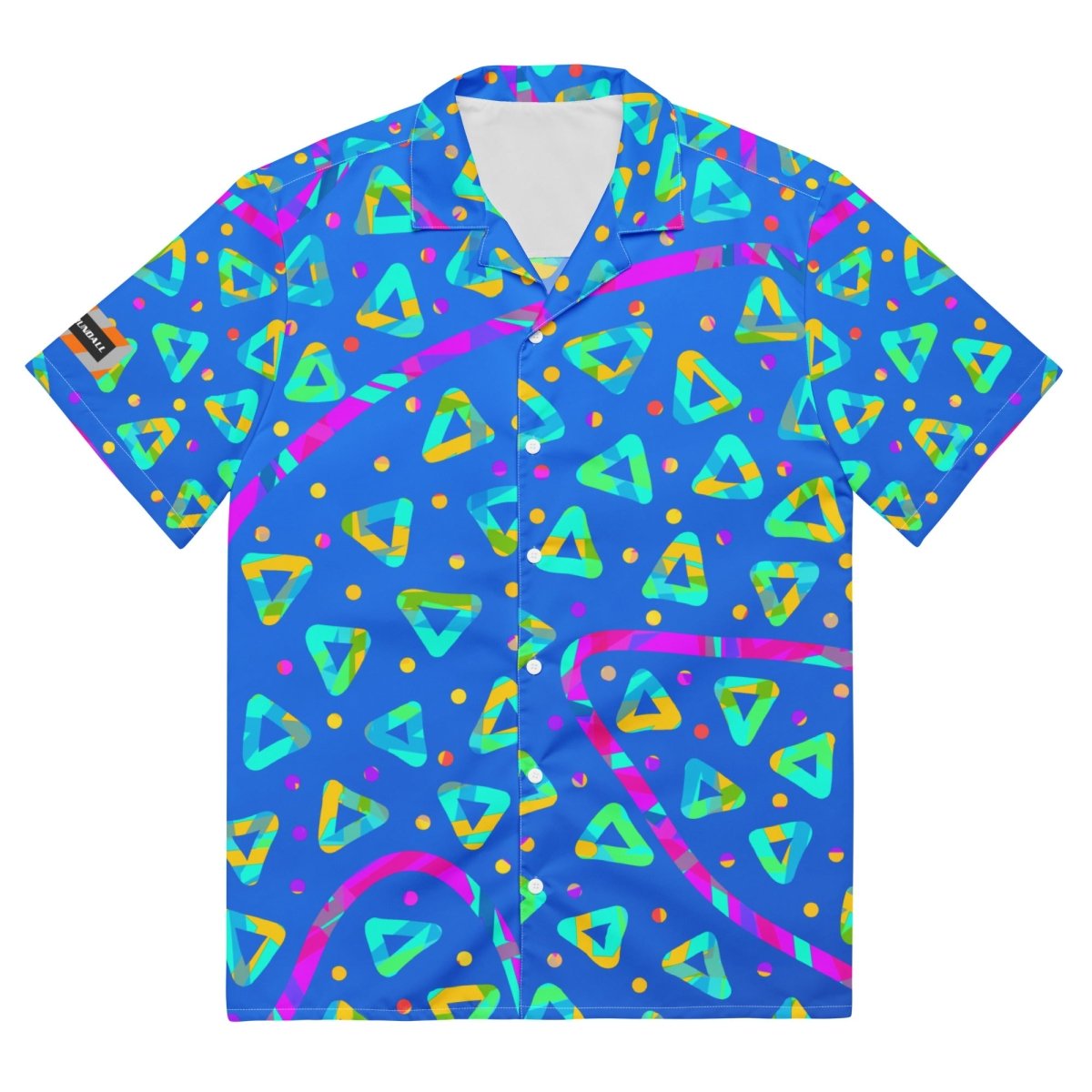 Electric Crumble Blue Unisex Button Shirt from Sky Brundall Concepts