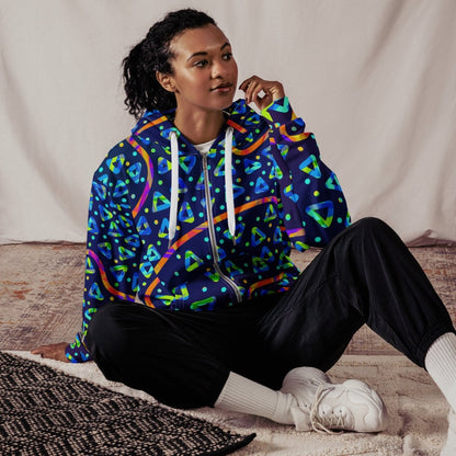 Dream Wave Festival - Electric Crumble 1 Unisex Zip Hoodie from Sky Brundall Concepts