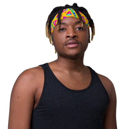 Electric Crumble Yellow Headband from Sky Brundall Concepts