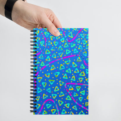 Electric Crumble Blue Spiral Notebook from Sky Brundall Concepts