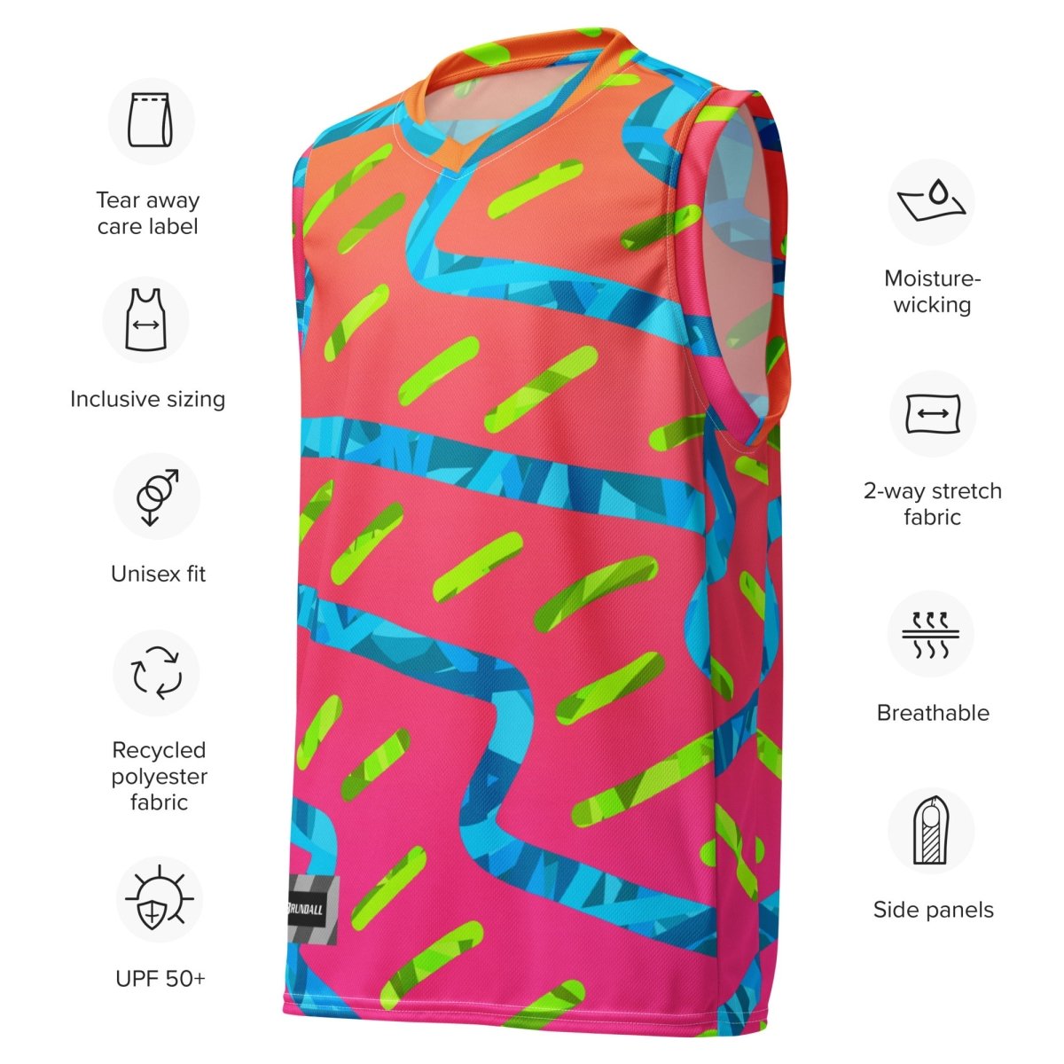 Summer Buzz Unisex Basketball Jersey from Sky Brundall Concepts