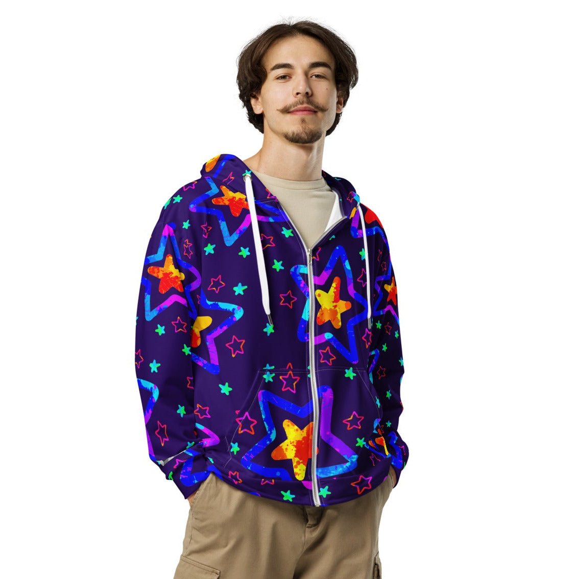 Starlight Delight Unisex Zip Hoodie from Sky Brundall Concepts