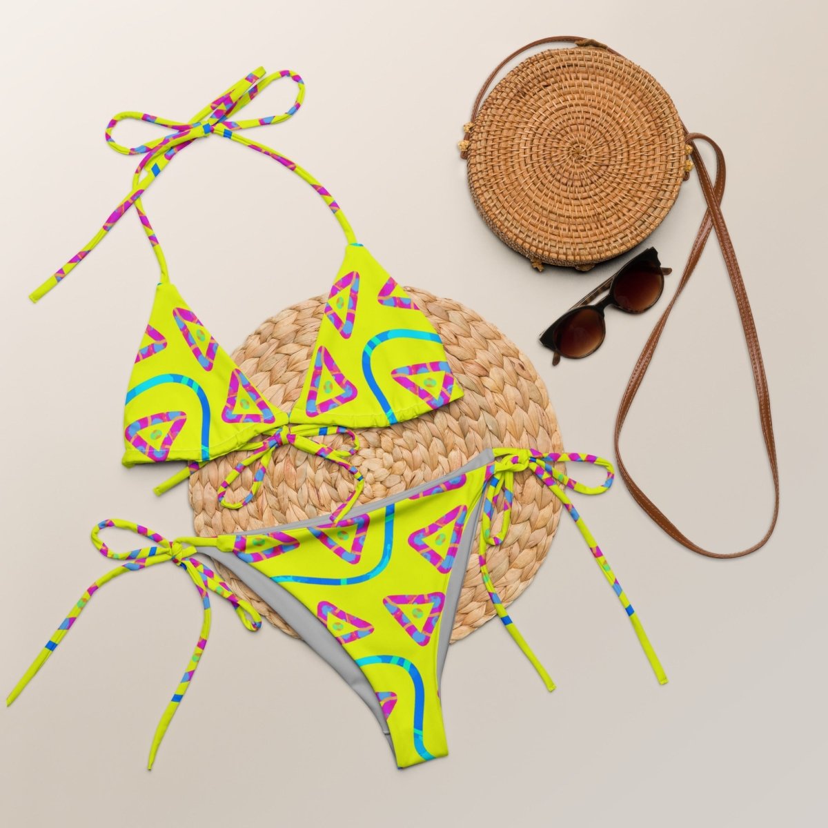 Urban Jump Yellow String Bikini from Sky Brundall Concepts