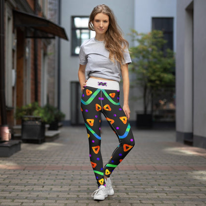 Wild Energy Orange Yoga Leggings from Sky Brundall Concepts