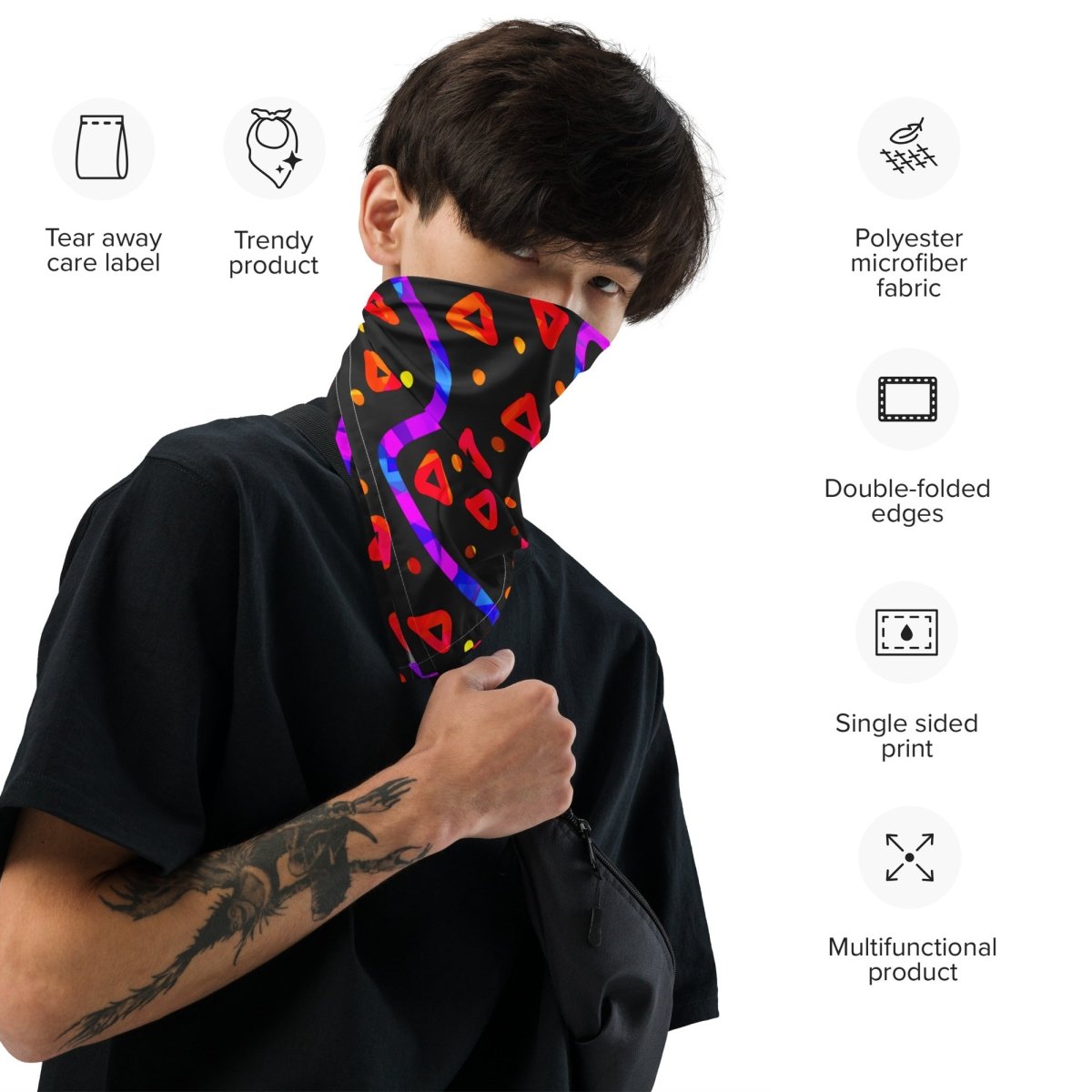 Wild Energy Red Stylish Bandana from Sky Brundall Concepts