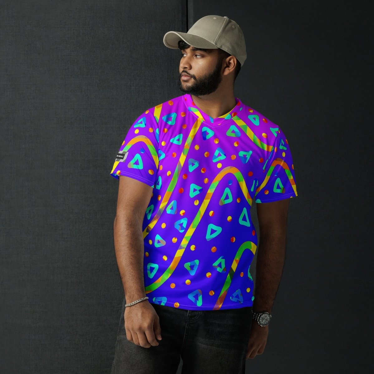 Cool Rush Candy Rain Unisex Sports Jersey from Sky Brundall Concepts