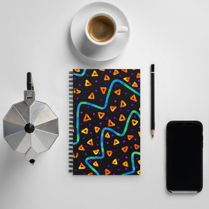 Wild Energy Orange Spiral Notebook from Sky Brundall Concepts