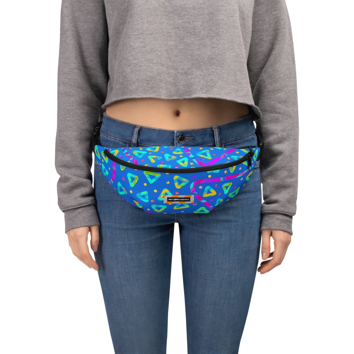 Electric Crumble Blue Fanny Pack from Sky Brundall Concepts