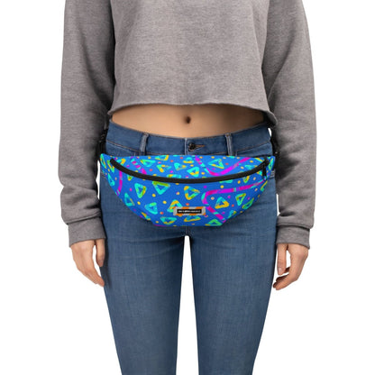 Electric Crumble Blue Fanny Pack from Sky Brundall Concepts