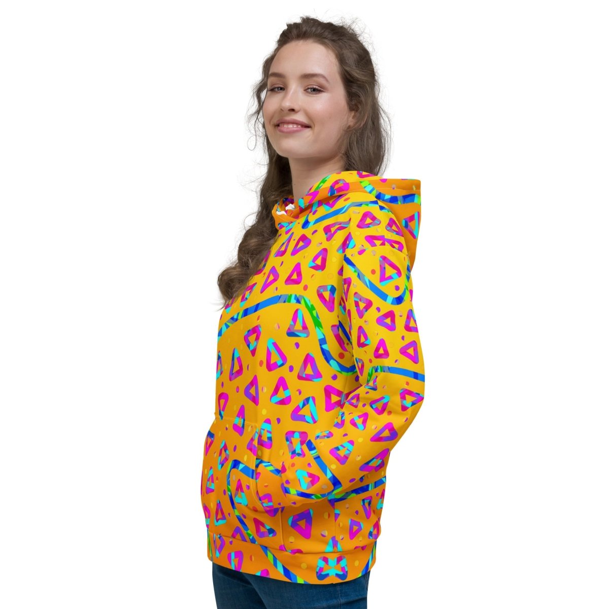 Electric Crumble Yellow Unisex Hoodie from Sky Brundall Concepts