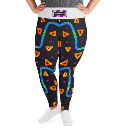 Wild Energy Orange Plus Size Leggings from Sky Brundall Concepts