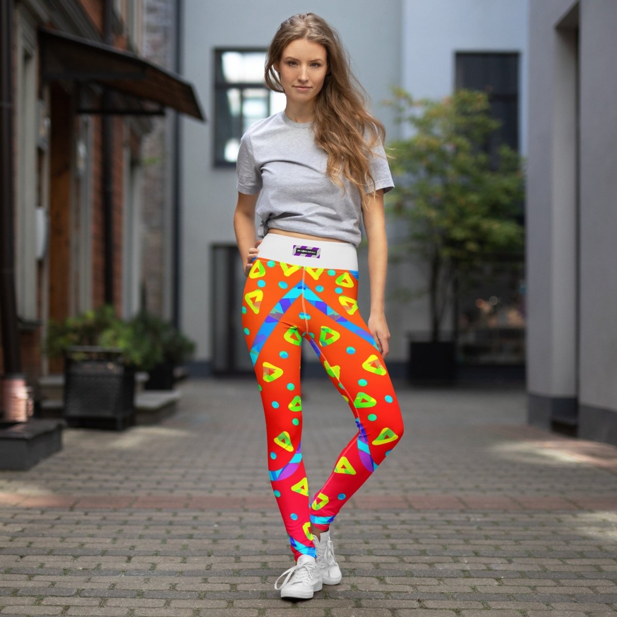 Warm Blaze Candy Rain Yoga Leggings from Sky Brundall Concepts