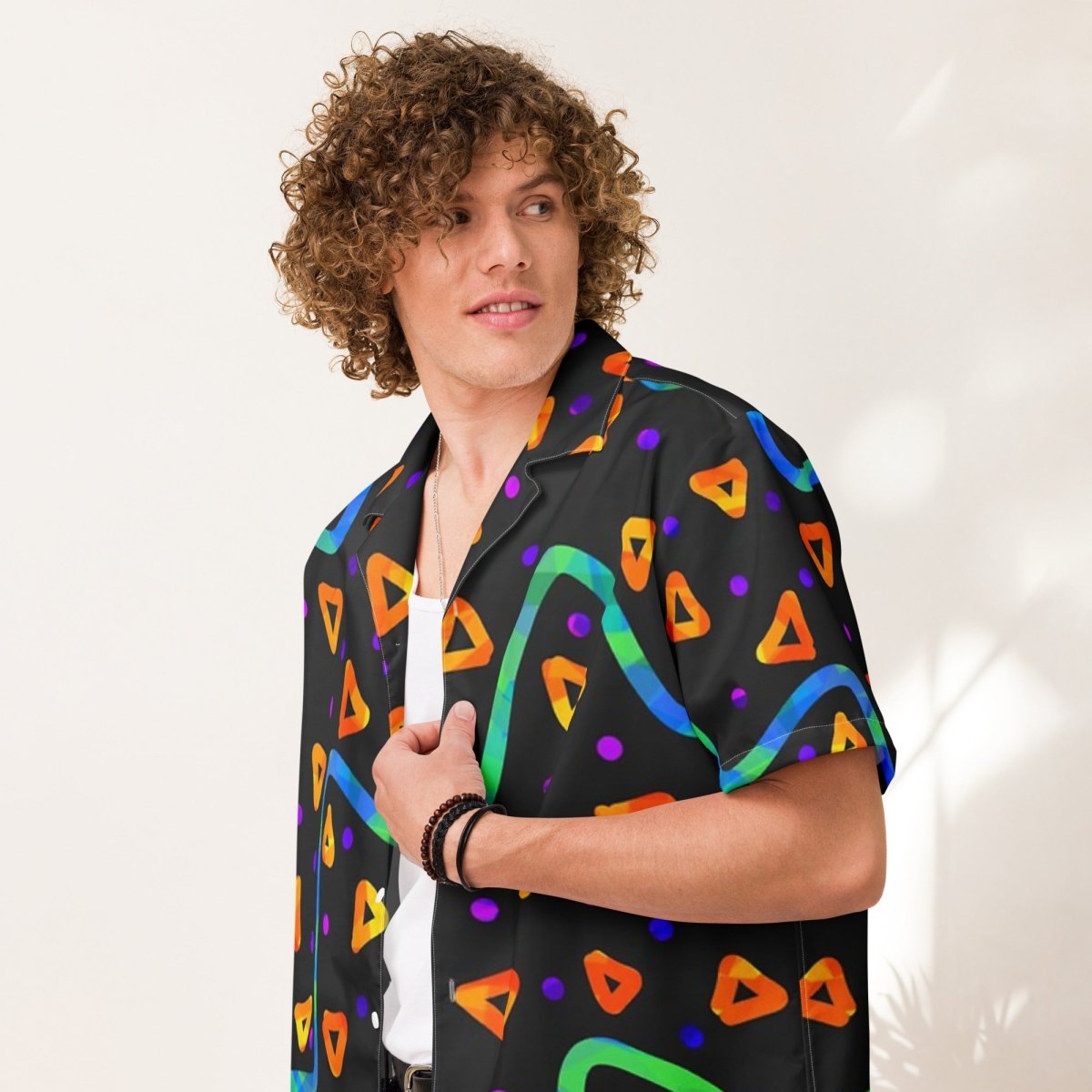 Wild Energy Orange Unisex Button Shirt from Sky Brundall Concepts