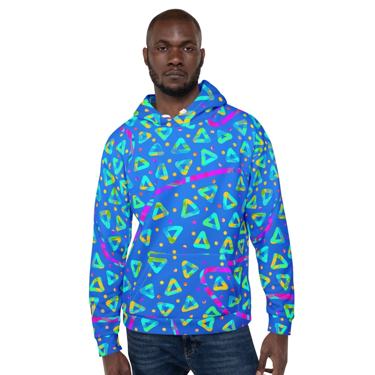 Electric Crumble Blue Unisex Hoodie from Sky Brundall Concepts