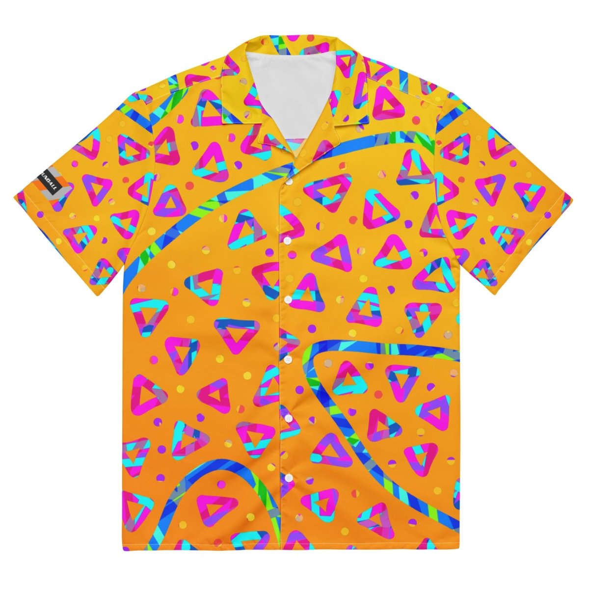 Electric Crumble Yellow Unisex Button Shirt from Sky Brundall Concepts