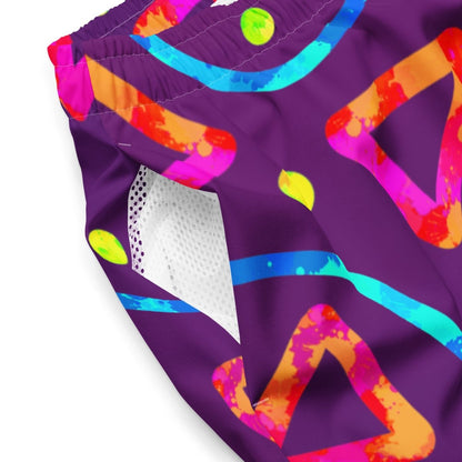 Dream Wave Festival - Arcade Crunch 2 All - Over Print Recycled Swim Trunks from Sky Brundall Concepts