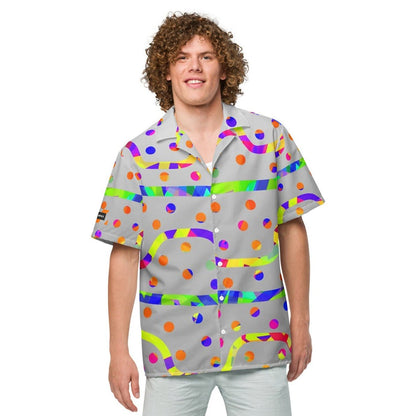 Rainbow Fiesta Unisex Button Shirt from Sky Brundall Concepts