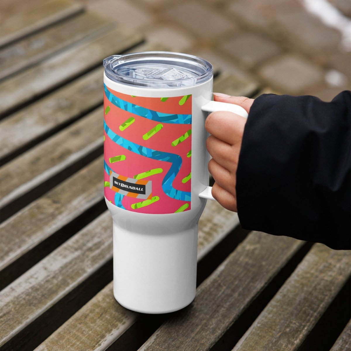 Dream Wave Festival Summer Buzz Travel Mug from Sky Brundall Concepts