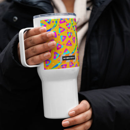 Electric Crumble Yellow Travel Mug from Sky Brundall Concepts