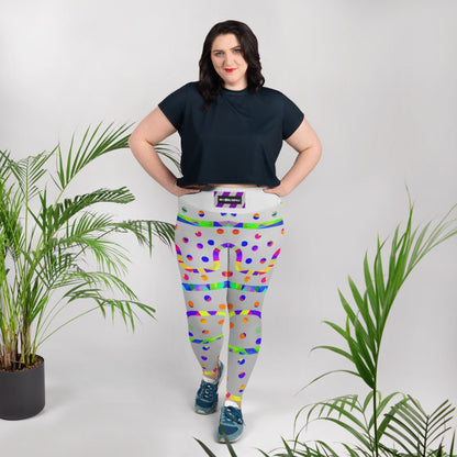 Rainbow Fiesta Plus Size Leggings from Sky Brundall Concepts