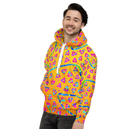 Electric Crumble Yellow Unisex Hoodie from Sky Brundall Concepts