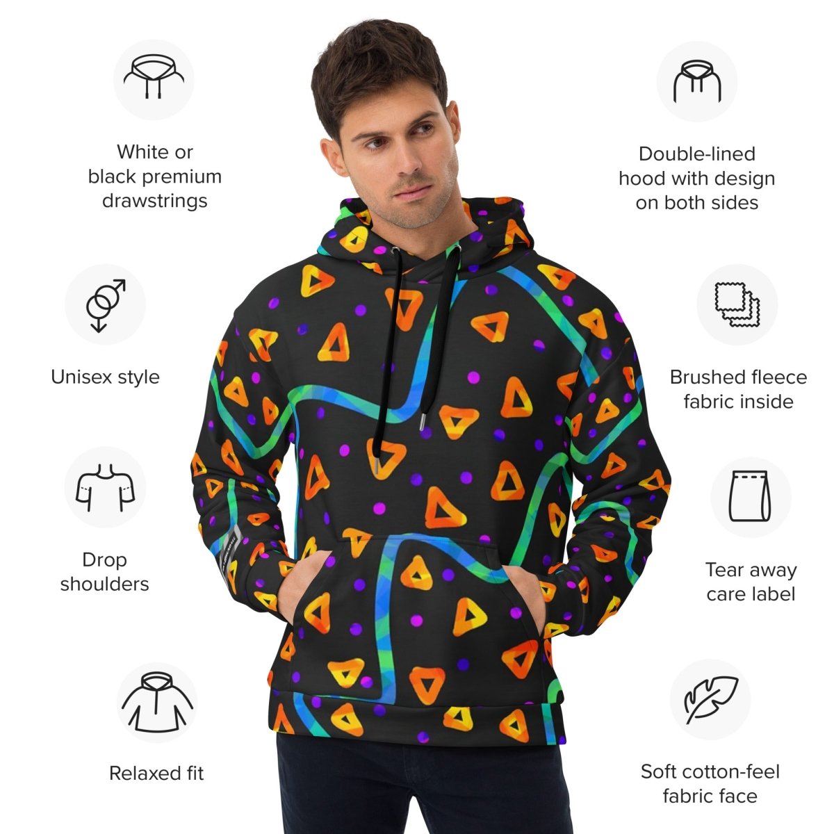 Wild Energy Orange Unisex Hoodie from Sky Brundall Concepts