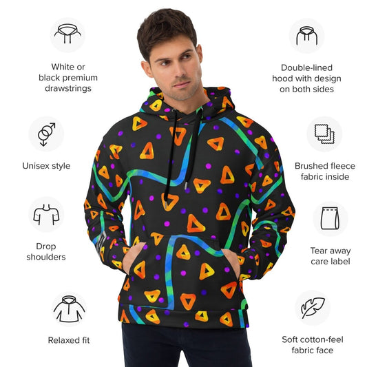 Wild Energy Orange Unisex Hoodie from Sky Brundall Concepts