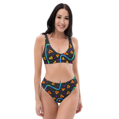 Wild Energy Orange High-waisted Bikini from Sky Brundall Concepts