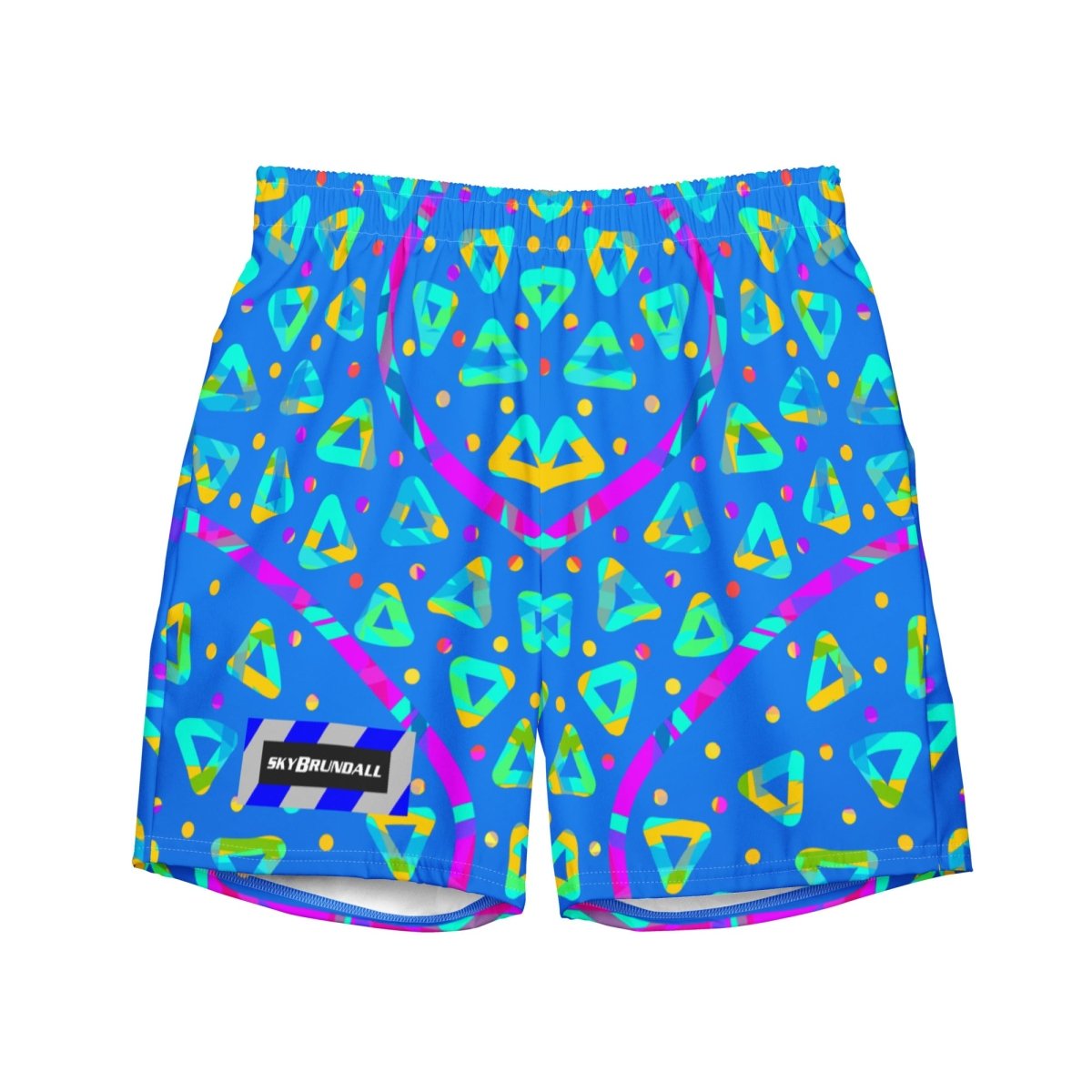 Electric Crumble Blue Swim Trunks from Sky Brundall Concepts