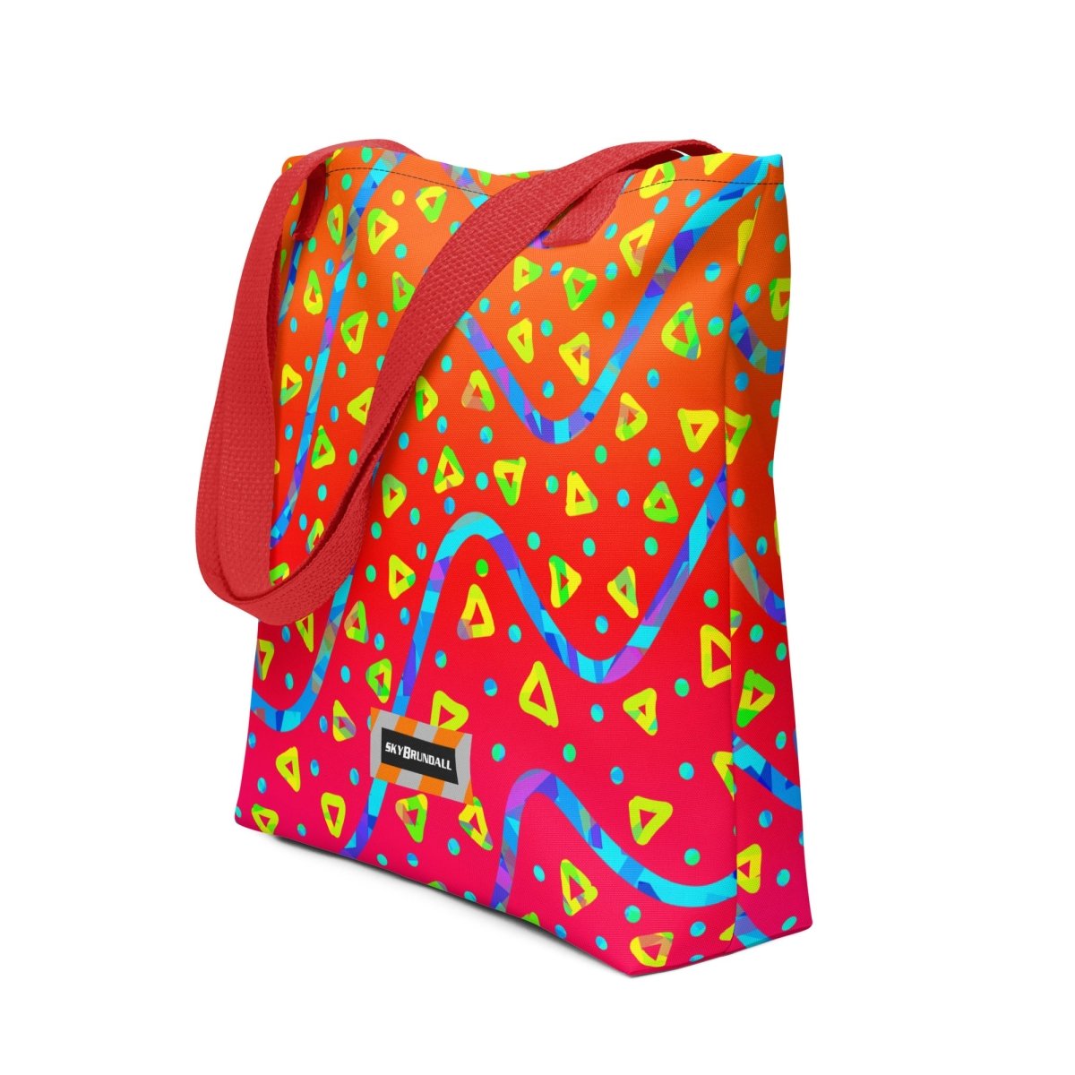 Warm Blaze Candy Rain Tote Bag from Sky Brundall Concepts