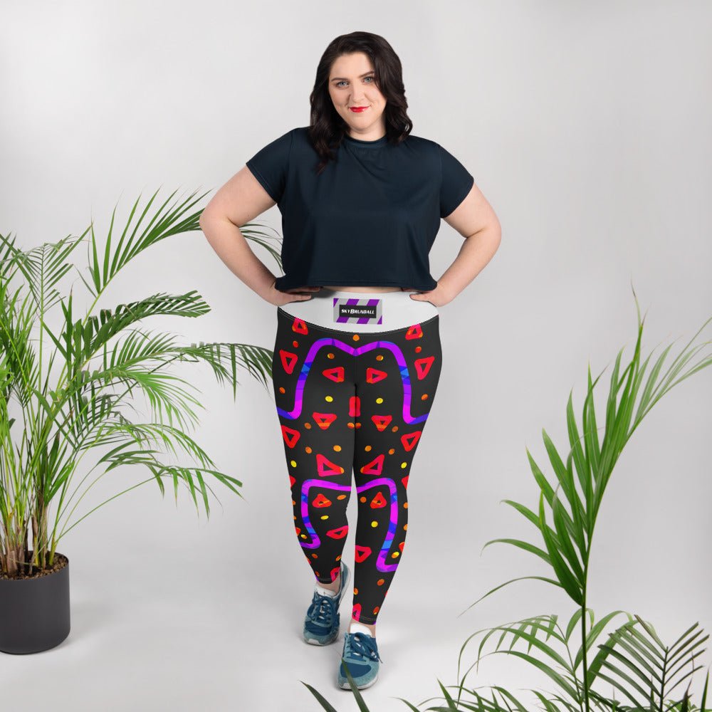 Wild Energy Red Plus Size Leggings from Sky Brundall Concepts