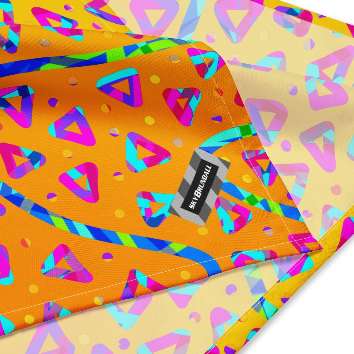 Electric Crumble Yellow Bandana from Sky Brundall Concepts