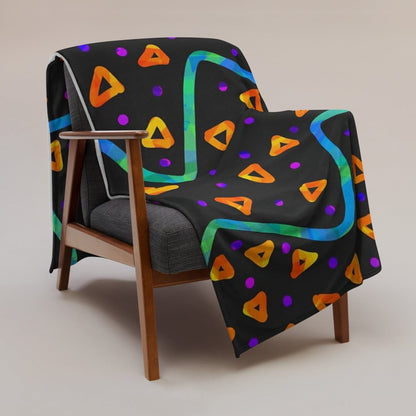 Wild Energy Orange Throw Blanket from Sky Brundall Concepts