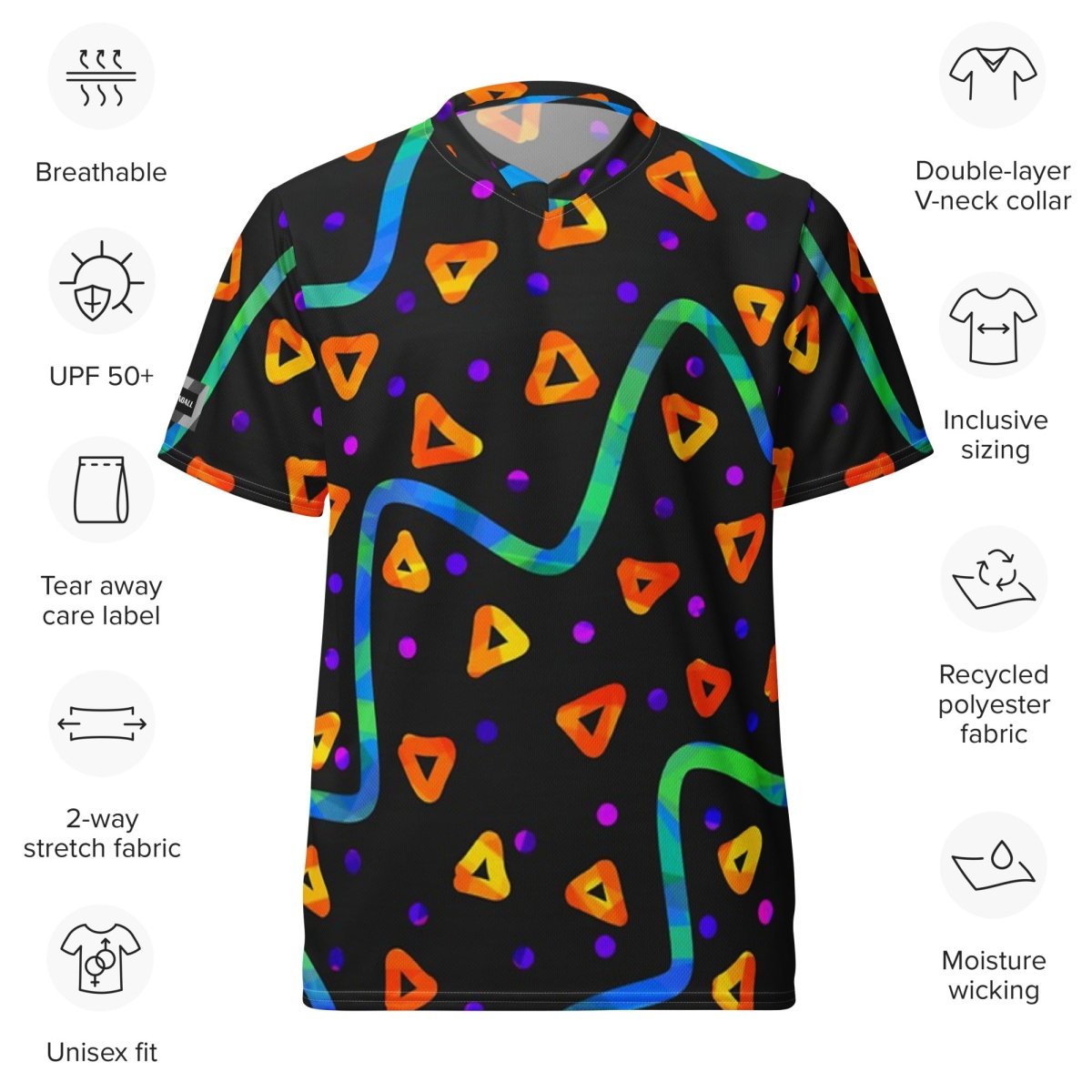 Wild Energy Orange Unisex Sports Jersey from Sky Brundall Concepts