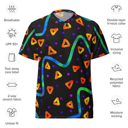 Wild Energy Orange Unisex Sports Jersey from Sky Brundall Concepts