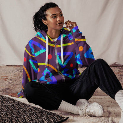 Arcade Crunch 1 Unisex Zip Hoodie from Sky Brundall Concepts