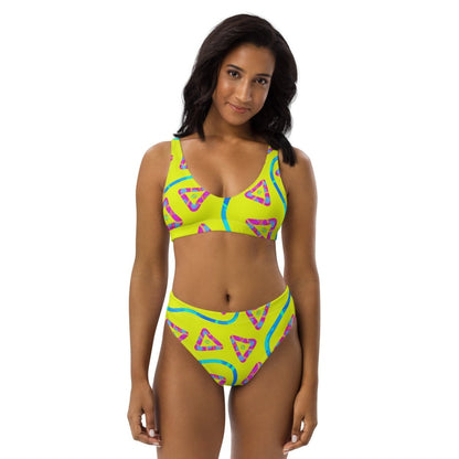 Urban Jump Yellow High-waisted Bikini from Sky Brundall Concepts