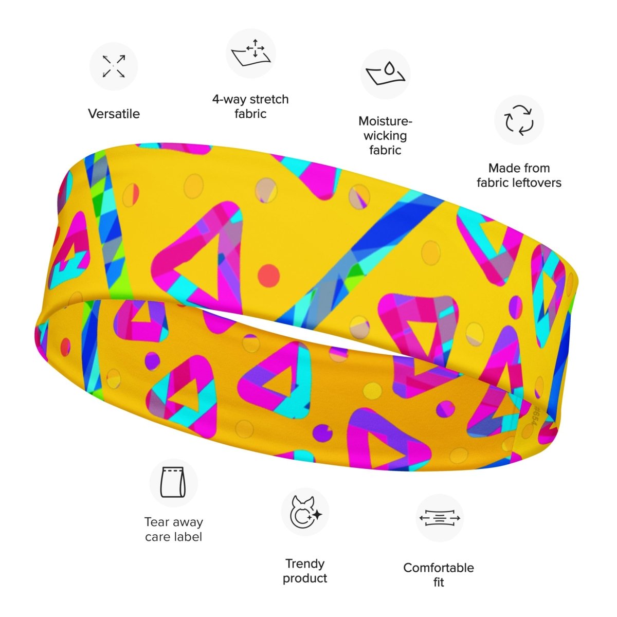 Electric Crumble Yellow Headband from Sky Brundall Concepts