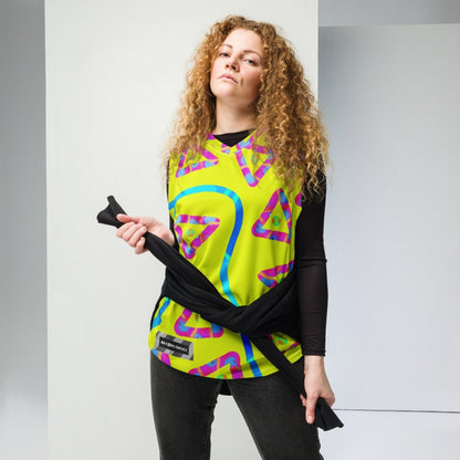 Urban Jump Yellow Unisex Basketball Jersey from Sky Brundall Concepts